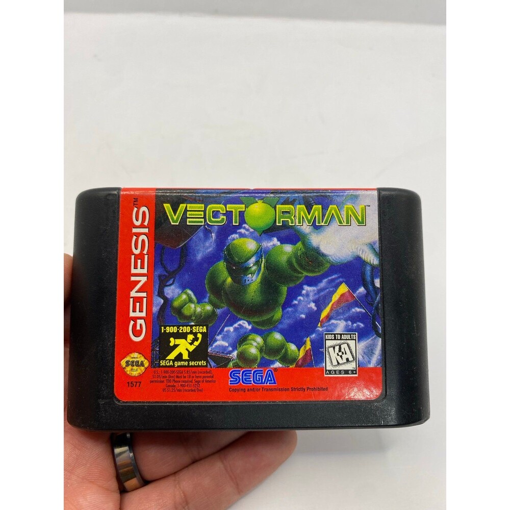 Vectorman / Sega Genesis / 1995) TESTED WORKING authentic cartridge only